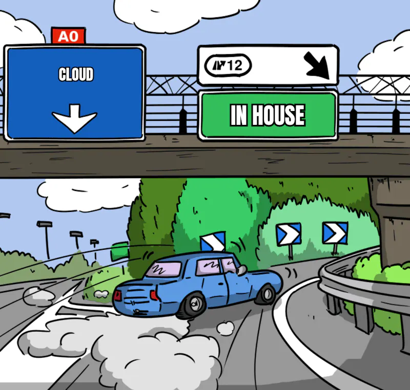 Il viaggio di due aziende tra cloud e server personali